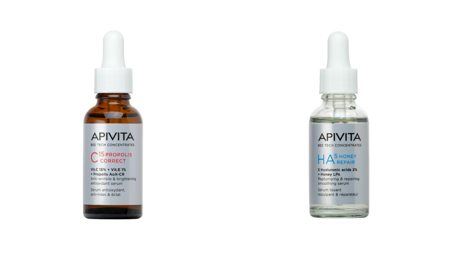 APIVITA 蜂能C15煥亮彈力精華-APIVITA 蜂能玻尿酸修護精華